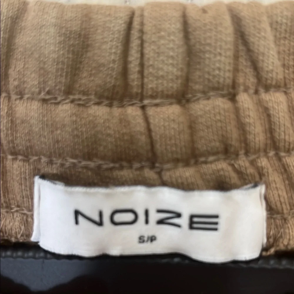 Noize Brown Sweatpants Relaxed Fit Elastic Cuffs